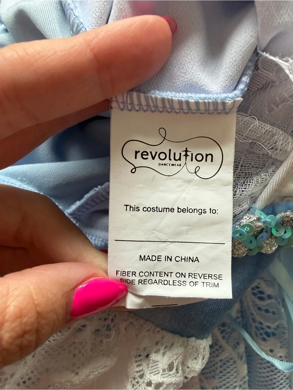 Revolution Blue Lace-Up Ballet Dress